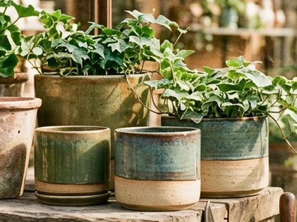 Sırlı Seramik Saksılar - Seramik Fiori Botanik Ömerli
