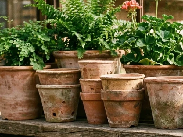 Terracotta Saksılar - Pişmiş toprak Fiori Botanik Ömerli