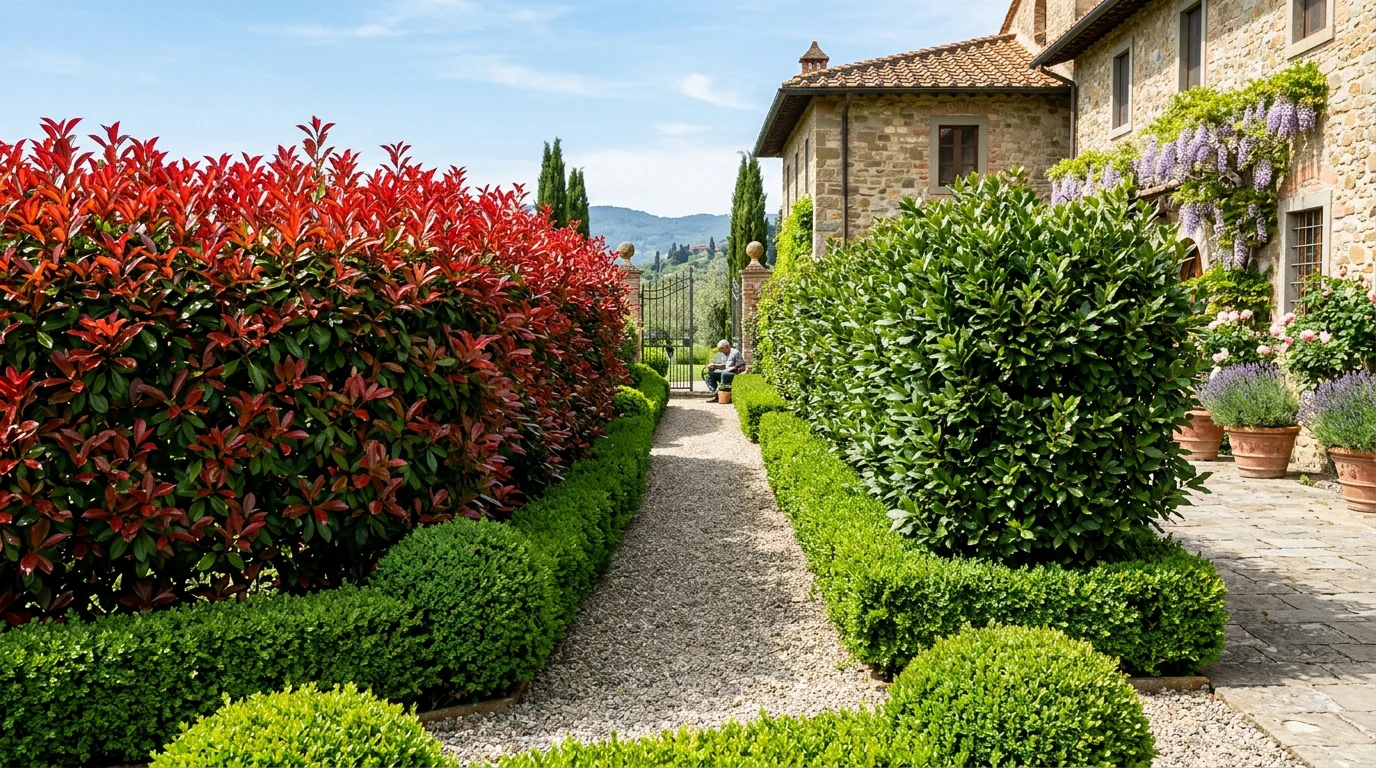 Çit Bitkisi Seçimi: Şimşir, Defne, Photinia ve Ligustrum Karşılaştırması - Fiori Botanik Rehberi